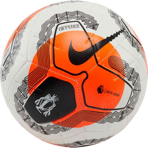 Nike Premier League Strike Soccer Ball White And Hyper Crimson With
