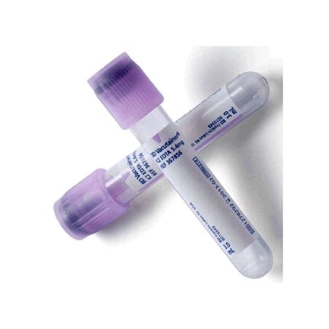 BD Vacutainer K2 EDTA Plus Blood Collection Tubes Lavender Top 3mL