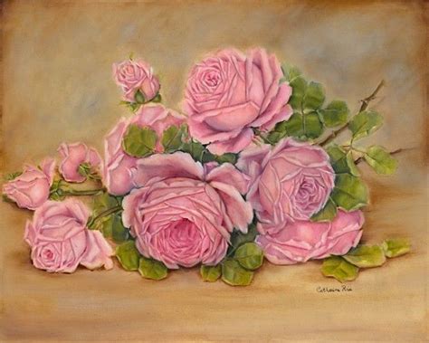 Gorgeous Shabby Chic Pink Roses Canvas Print 10 X 18 Ebay Shabby
