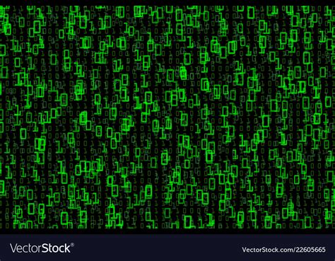 Streaming Binary Code Background Royalty Free Vector Image