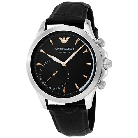 Emporio Armani Hybrid Smartwatch Quartz Black Dial Mens Watch Art3013