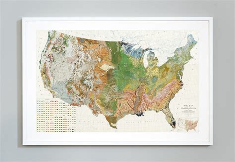 This Map Shows The Soil Make Up Of The United States Composited From