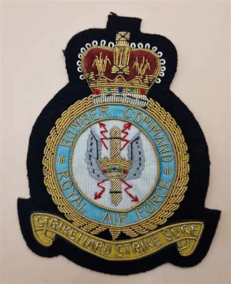 Post Ww2 Raf Royal Air Force Bomber Command Bullion Embroidered Blazer