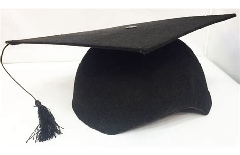 Gorro Graduado Graduación Cotillón Disfraz Negro Afelpado 11900 En