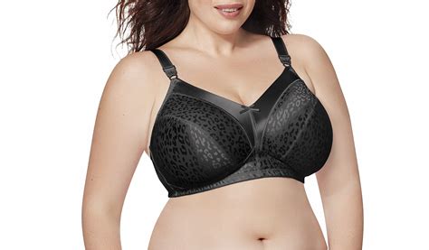Buy Wireless Bra Pack Full Coverage Leopard Satin Wirefree Plus Size Bra Sizes From 32c To