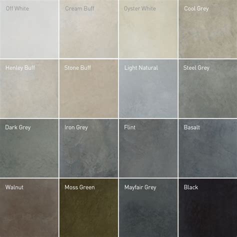 Colours Archive - Lazenby | Concrete stained floors, Floor colors