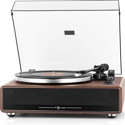 1 By One High Fidelity Belt Drive Turntable With Built In Speakers