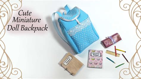 Cute Miniature Backpack Fabric Tutorial Backpack Fabric Doll