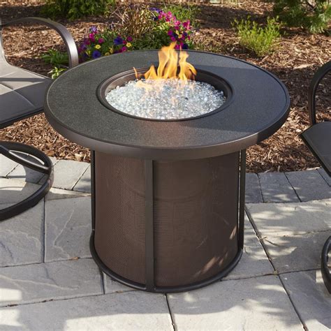 The Outdoor Greatroom Company Stonefire 31 Inch Round Propane Gas Fire