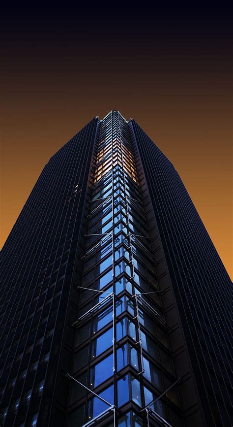Tower Skyscraper Building Architecture Minimalism Hd Phone