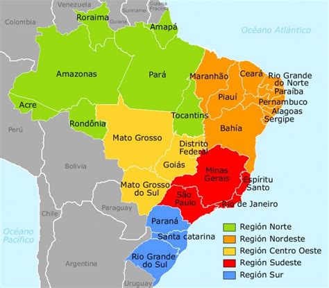 Porque O Mapa Do Brasil Dividido Em Cores Diferentes Leia Aqui Porque O Mapa Do Brasil Tem