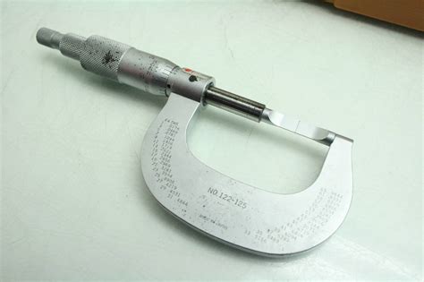 Mitutoyo 122 125 Precision Blade Micrometer 0 1 Range 00001 Accuracy