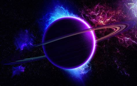 Blue And Purple Planet Hd Wallpaper Planet Wallpaper Purple Planet