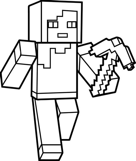 Minecraft Steve Coloring Pages At GetColorings Free Printable Colorings Pages To Print And