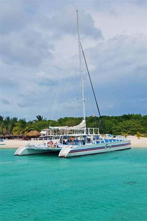 Deluxe Beach Catamaran Sail And Snorkel Excursion In Cozumel Mexico