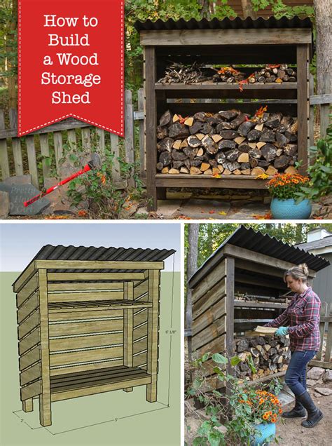 The standard size of a pallet is 48 by 40 inches. How to Build a Wood Storage Shed - Pretty Handy Girl