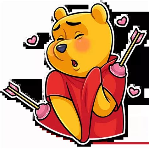 Telegram Sticker From Winnie The Pooh Pack Panda Tour Cute Winnie