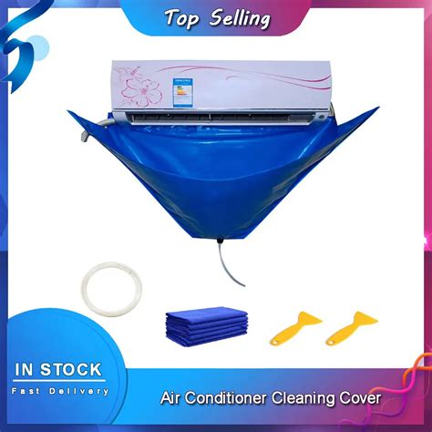 Air Conditioner Cleaning Cover With Water Pipe Waterproof Air Conditioner Below 15p Cleaning