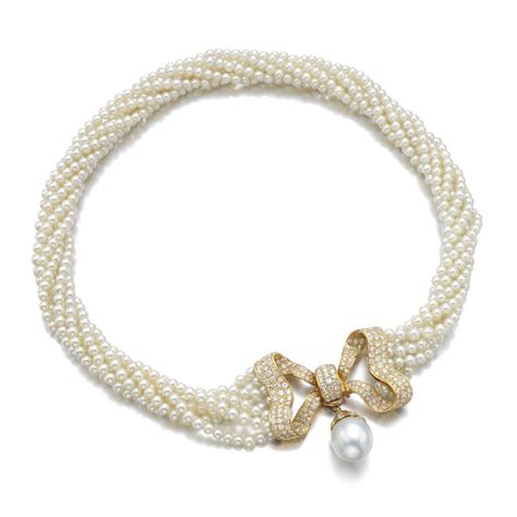 Cultured Pearl And Diamond Necklace Fine Jewels Jewellery Sothebys