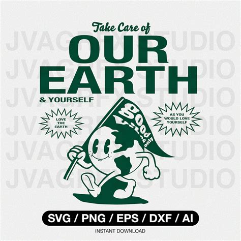Earth Day Svg Eco Friendly Svg Earth Svg Respect Our Planet Etsy