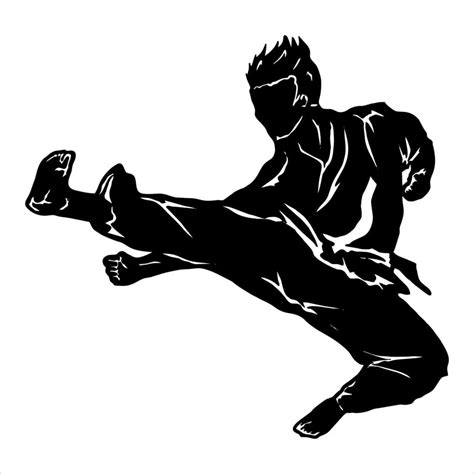 Karate Kick Icon Fighter 19513375 Vector Art At Vecteezy