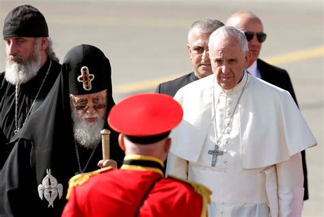 En Tbilisi El Papa Fue Recibido Por El Patriarca Ortodoxo Elías Ii