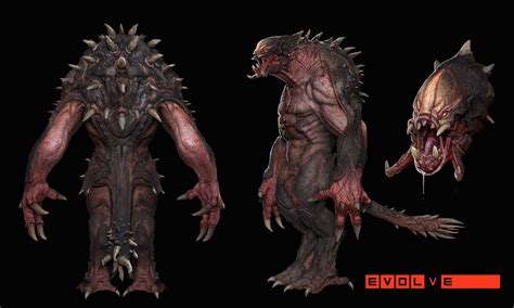 Goliath Final Render Stephen Oakley Evolve Monster Monster Concept