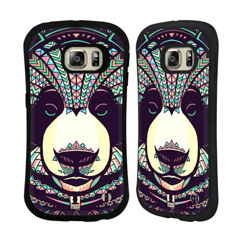 Head Case Designs Aztec Animal Faces 3 Hybrid Case For Samsung Phones