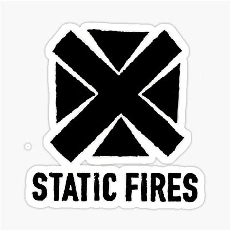 Static Fires Large Logo Sticker For Sale By Static Fires Redbubble