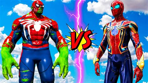 Spider Hulk Vs Spider Man Epic Battle Youtube