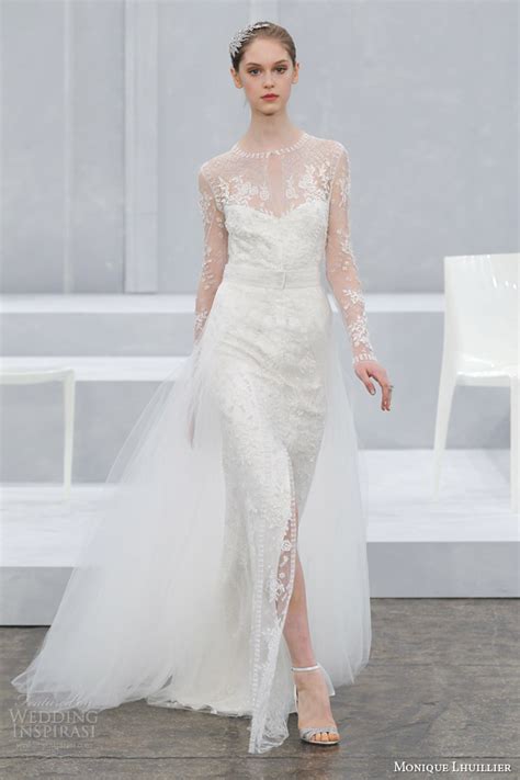 Monique Lhuillier Spring 2015 Wedding Dresses Wedding Inspirasi