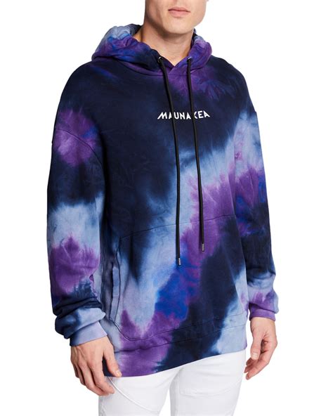 Learn how to tie dye with style blogger specs and blazers. Mauna Kea Men's Love Lava Tie-Dye Hoodie | Neiman Marcus