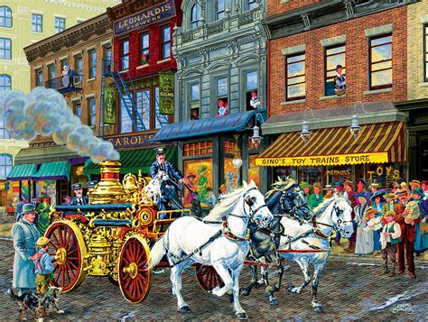 However, they have to enter. Fire Company No. 1 Jigsaw Puzzle | PuzzleWarehouse.com