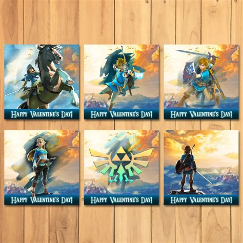 Legend Of Zelda Valentines Day Cards Value Pack Link Etsy