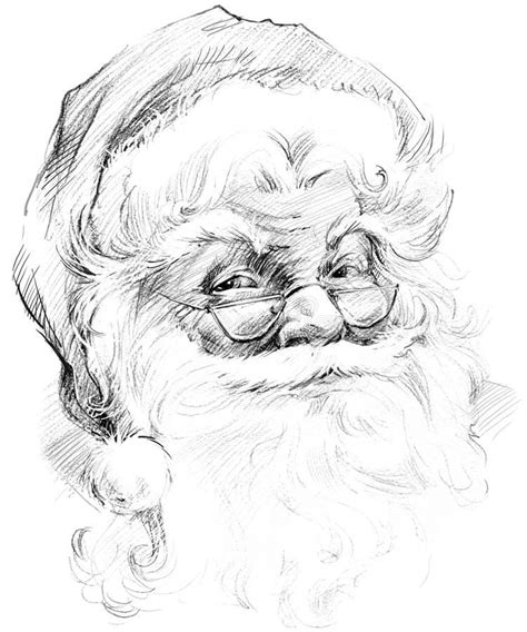 Claus Santa Эскиз предпосылки Санта Клауса Иллюстрация штока