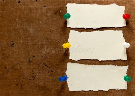 Sticky Notes On Old Paper Background Stock Photo Image Of Page