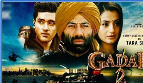 gadar 2 sunny deol ameesha patel action film leak video photo from shooting set sequence