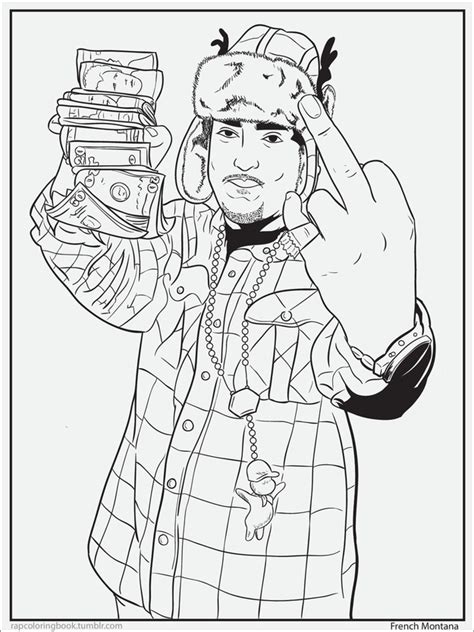 Rappers Coloring Pages Coloring Home