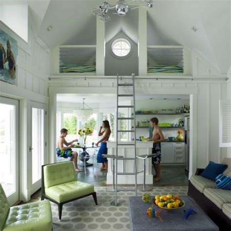 Beach House With Lofts Tiny House Living Living Room Design Modern
