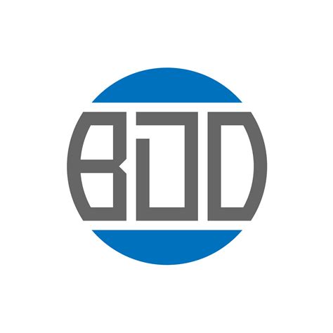 Diseño De Logotipo De Letra Bdo Sobre Fondo Blanco Concepto De