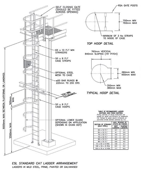 Staircases Esl Fabrication Engineers Detalle De Escalera Plano