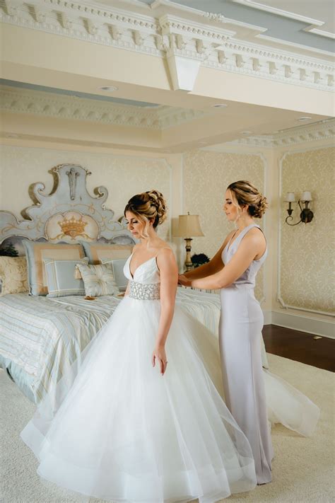 Our Breathtaking Bride Getting Ready With One Of Her Bridesmaids Who Was Dressed In A Gorgeous