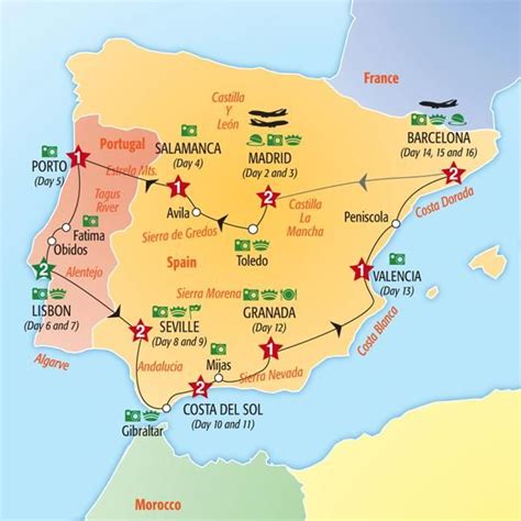 Spain Map Portugal Travel Spain And Portugal Portugal Vacation