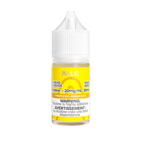 pineapple ice salt allo salt e liquid 30ml vapeloft