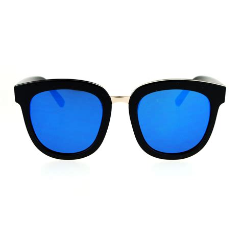 Sa106 Womens Compact Flat Lens Fashion Hornrim Sunglasses Ebay