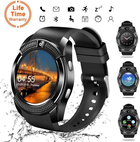 Smart Watchbluetooth Smartwatch Touch Screen Wrist Uk