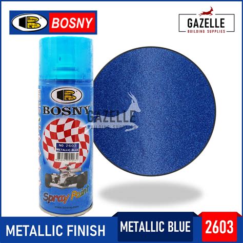 Bosny Metallic Spray Paint 2603 Metallic Blue Lazada Ph
