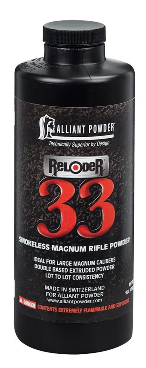 Alliant Reloder 33 Smokeless Magnum Rifle Powder 1lb 1 Bottle Dances