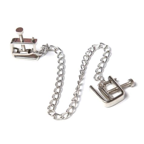 stainless steel nipple clamps chained tits clips bondage gear sex products bdsm toys adult games