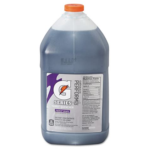 Gatorade Liquid Concentrate Fierce Grape One Gallon Jug 4 Count